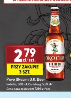 Piwo Okocim O.K. Beer promocja w Avita