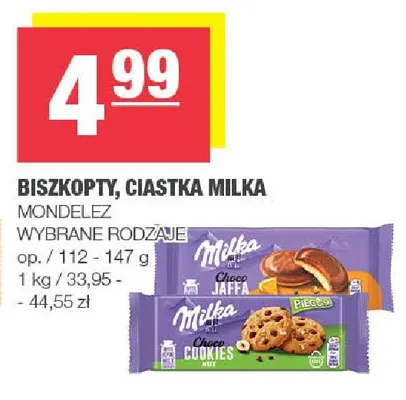 Biszkopty, ciastka Milka promocja w SPAR