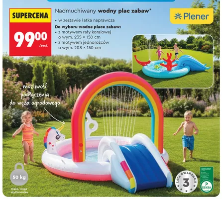 Nadmuchiwany wodny plac zabaw z motywem rafy koralowej promocja w Biedronka