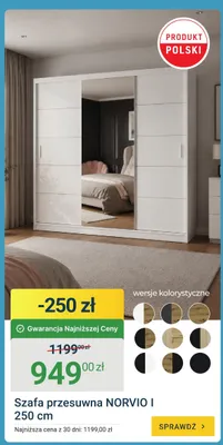 Szafa przesuwna NORVIO I promocja w ERLI
