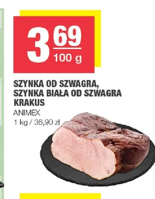 Szynka biała od szwagra Krakus promocja w SPAR