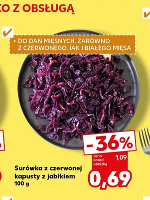 Surówka z czerwonej kapusty z jabłkiem promocja w Kaufland