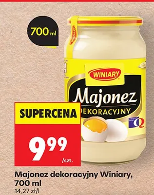 Majonez dekoracyjny promocja w Biedronka