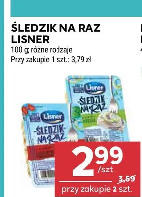 Śledzik na raz Lisner promocja w Stokrotka