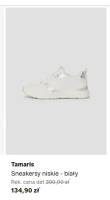 Sneakersy niskie Tamaris biały promocja w Lounge by Zalando
