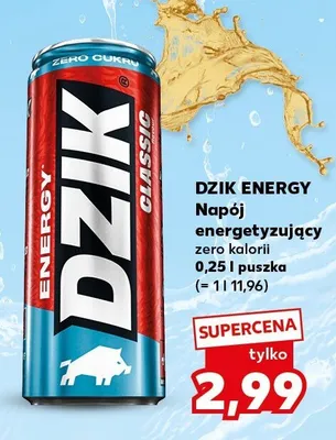 Napój energetyzujący zero kalorii promocja w Kaufland