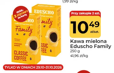 Kawa mielona Eduscho Family promocja w Społem Częstochowa