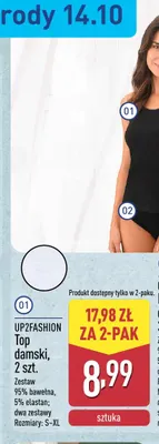 Top damski 2-pak UP2FASHION promocja w Aldi
