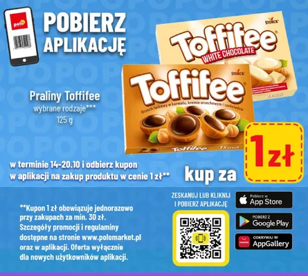 Praliny Toffifee promocja w POLOmarket