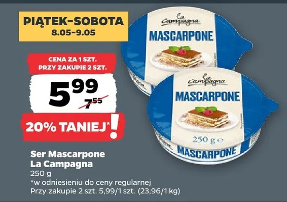 Ser Mascarpone La Campagna promocja w Netto