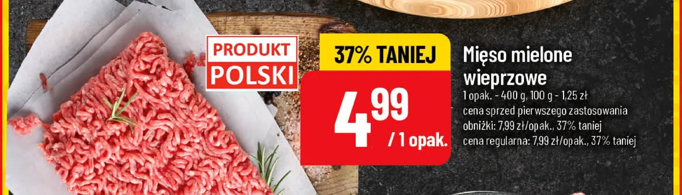 Mięso mielone wieprzowe promocja w POLOmarket
