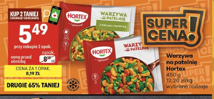 Warzywa na patelnię Hortex promocja w Delikatesy Centrum