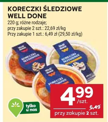 Koreczki śledziowe promocja w Stokrotka
