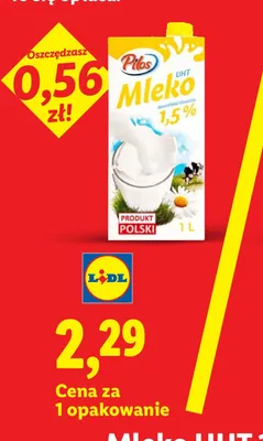 Mleko UHT 1,5% promocja w Lidl