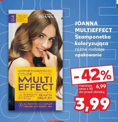 Szamponetka koloryzująca Joanna Multi Effect promocja w Kaufland