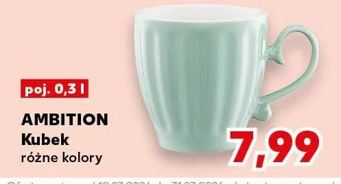 Kubek różne kolory promocja w Kaufland