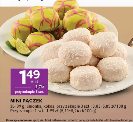 Mini pączek limonka promocja w Stokrotka