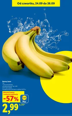 Banany luzem promocja w Lidl