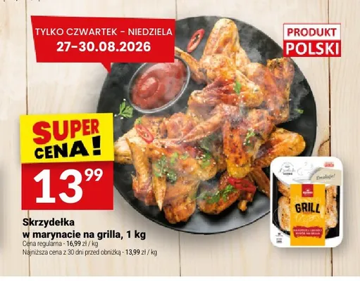Skrzydełka w marynacie na grilla Białecki promocja w Twój Market