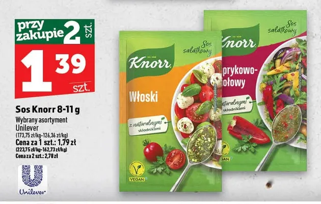 Sos sałatkowy włoski Knorr promocja w TOPAZ