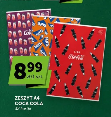Zeszyt A4 Coca-Cola 32 kartki Interdruk promocja w Groszek