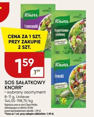 Sos sałatkowy Knorr promocja w Chata Polska