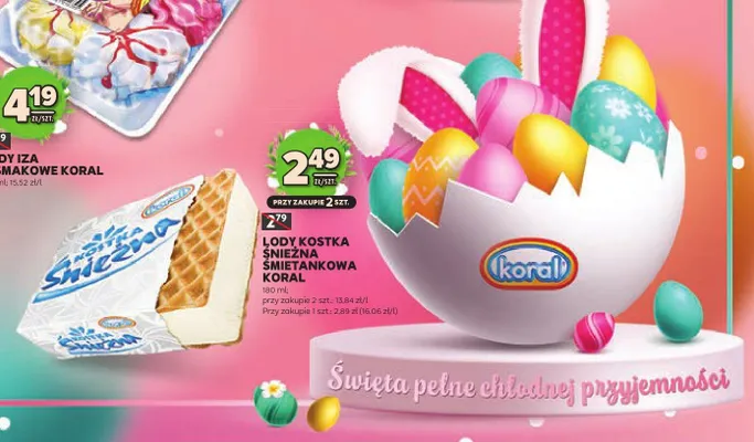 Lody Iza 4-smakowe promocja w Stokrotka