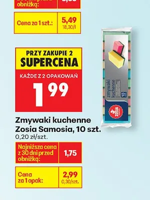Zmywaki kuchenne Zosia Samosia promocja w Biedronka