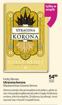 Książka Utracona korona Holly Renee promocja w Empik