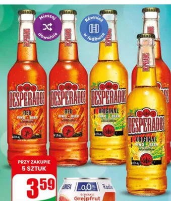 Piwo Desperados Red promocja w Dino