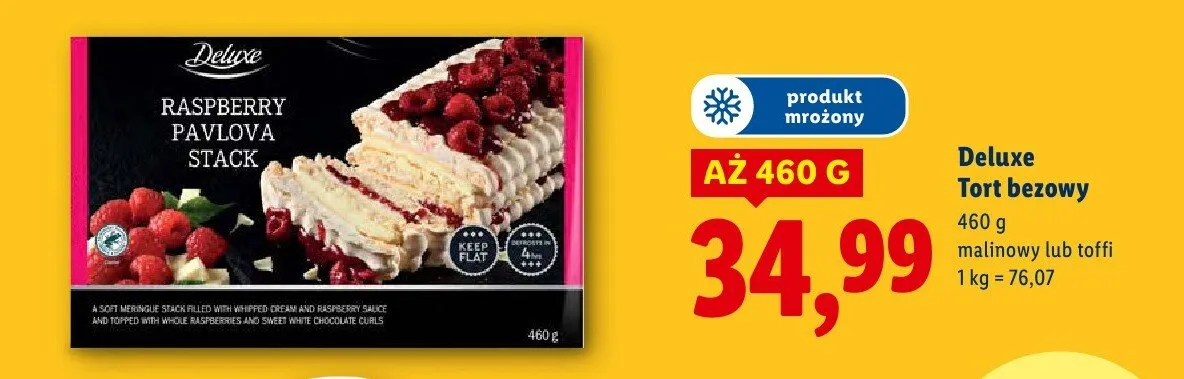 Tort bezowy toffi promocja w Lidl