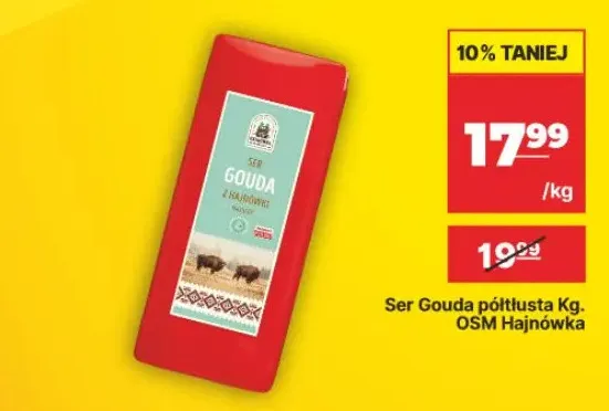 Ser gouda półtłusty OSM Hajnówka promocja w API Market