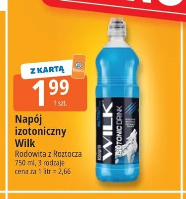 Napój izotoniczny Wilk promocja w Leclerc