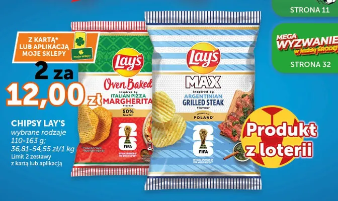 Chipsy ziemniaczane Lay's MAX Argentinian Grilled Steak promocja w Groszek