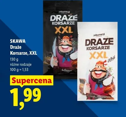 Draże Korsarze XXL White Skawa promocja w Lidl