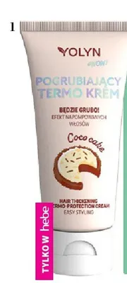 Krem do stylizacji włosów Yolyn pogrubiający promocja w Hebe