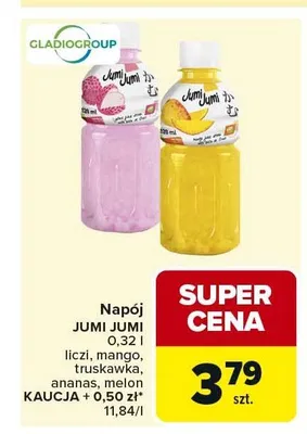 Napój Jumi Jumi truskawka promocja w Carrefour Market