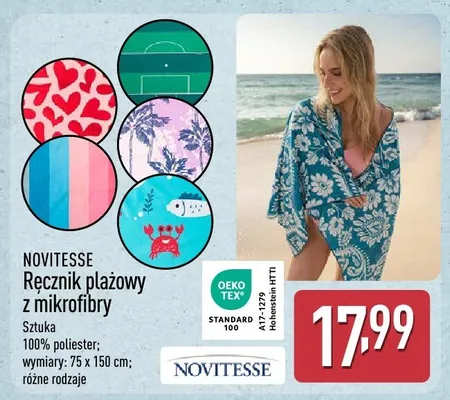 Ręcznik plażowy z mikrofibry NOVITESSE promocja w Aldi