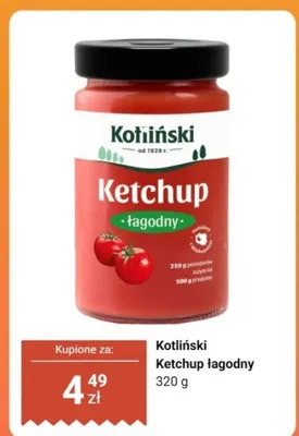 Ketchup łagodny promocja w Dino