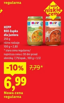 Zupka dla juniora różne rodzaje promocja w Lidl