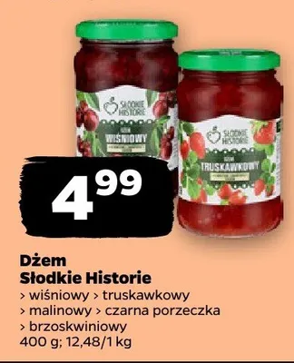 Dżem Słodkie Historie truskawkowy promocja w Netto