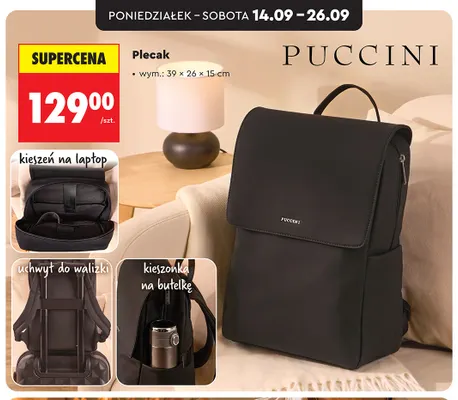 Plecak Puccini promocja w Biedronka