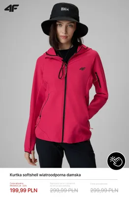 Kurtka softshell wiatroodporna damska 4F promocja w 4F