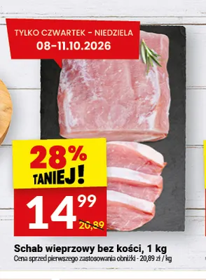 Schab wieprzowy bez kości promocja w Twój Market