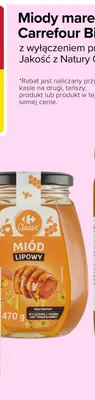 Miód lipowy nektarowy Carrefour Classic promocja w Carrefour