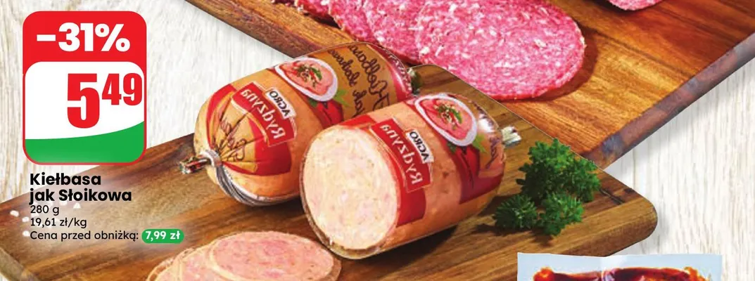 Kiełbasa jak słoikowa Agro Rydzyna promocja w Dino