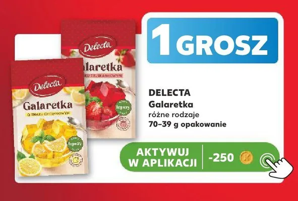 Galaretka Delecta o smaku cytrynowym promocja w Kaufland