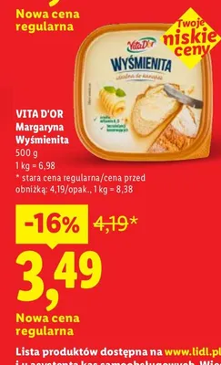 Margaryna Vita D'or Wyśmienita promocja w Lidl
