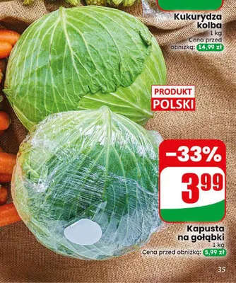 Kapusta na gołąbki polska promocja w Dino