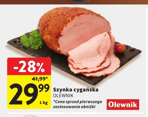 Szynka cygańska Olewnik promocja w Intermarche